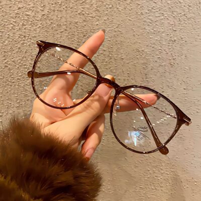韩系方圆脸素颜近视眼镜