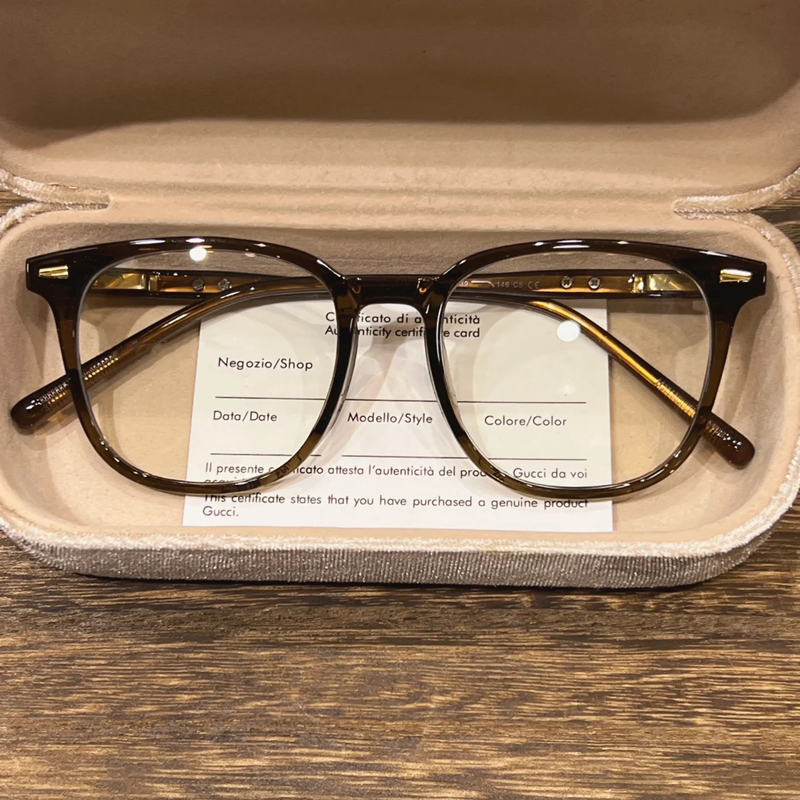 茶色近视眼镜女网上专业可配度数