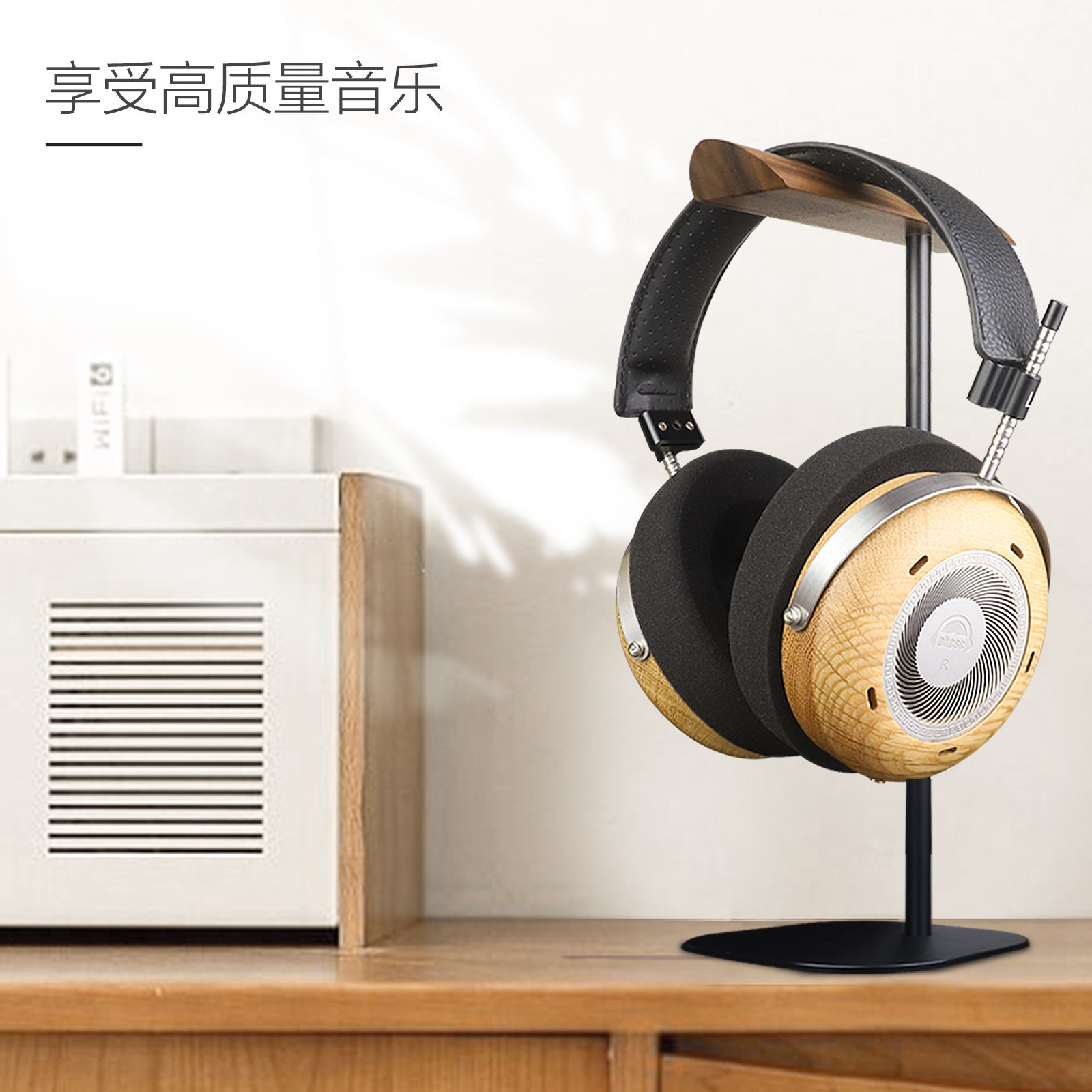 okcsc DAMO达摩开放式头戴耳机立体声耳机石墨烯生物复合膜喇叭