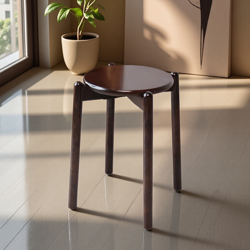 实木凳子家用餐椅简易圆凳可叠放坐垫板凳轻奢客厅高板凳木凳子,住宅家具,矮凳,淘宝优惠券,粉丝福利购,淘宝优惠卷