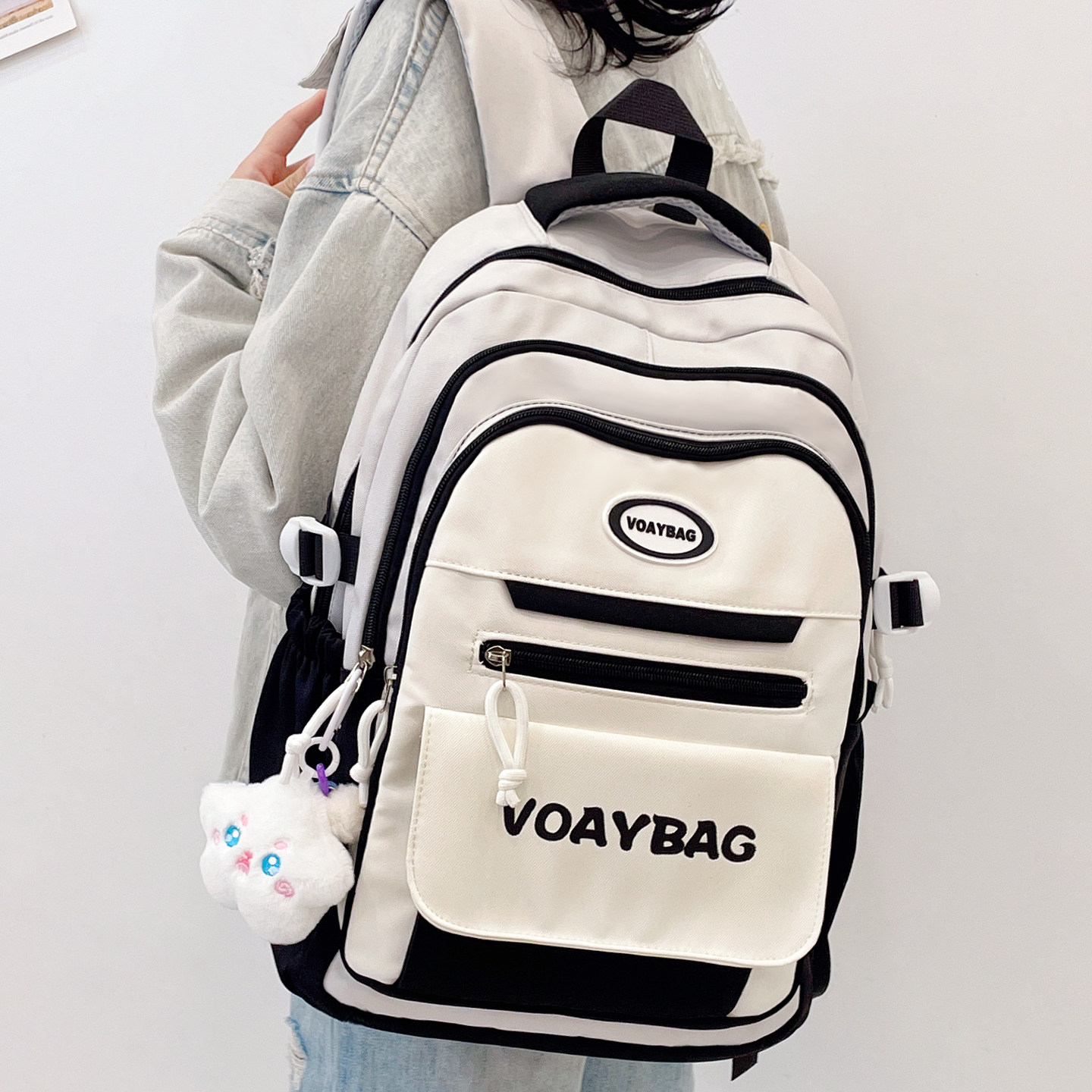 书包女初中生大容量高中生轻便双肩包小学生四五六年级高颜值背包,箱包皮具/热销女包/男包,双肩背包,淘宝优惠券,粉丝福利购,淘宝优惠卷