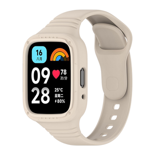 适用于红米watch3表带redmi手表3青春版硅胶一体款腕带小米智能运动三代防水透气表链男女高级时尚替换带配件
