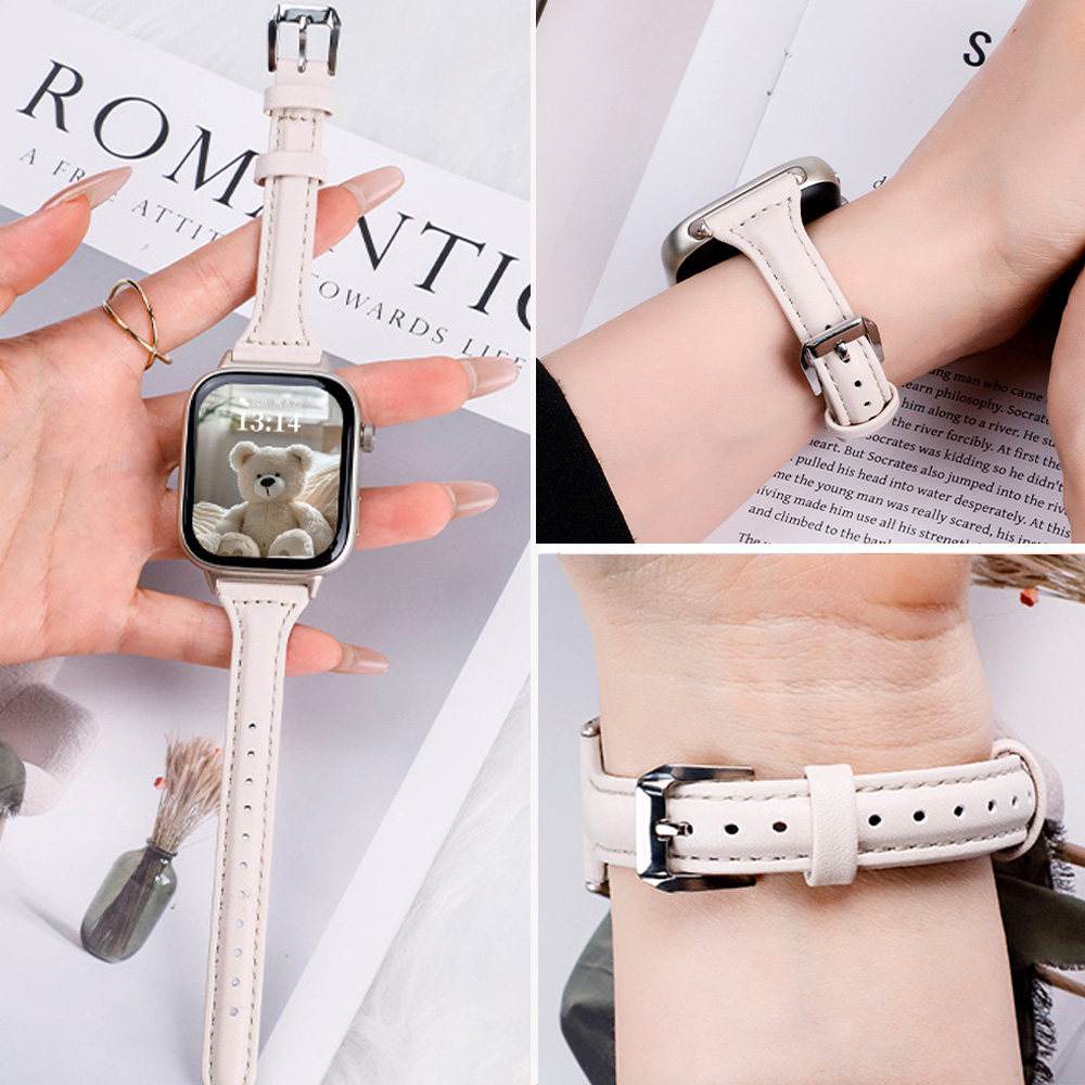 适用于华为fit5表带watchfit4Pro小蛮腰皮质腕带智能运动手表fit3时尚真皮女士替换带男款FIT5pro高级感配件