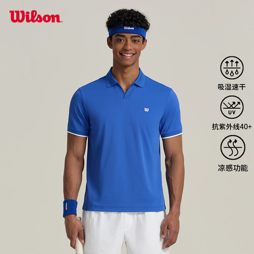 Wilson威尔胜网球POLO短袖