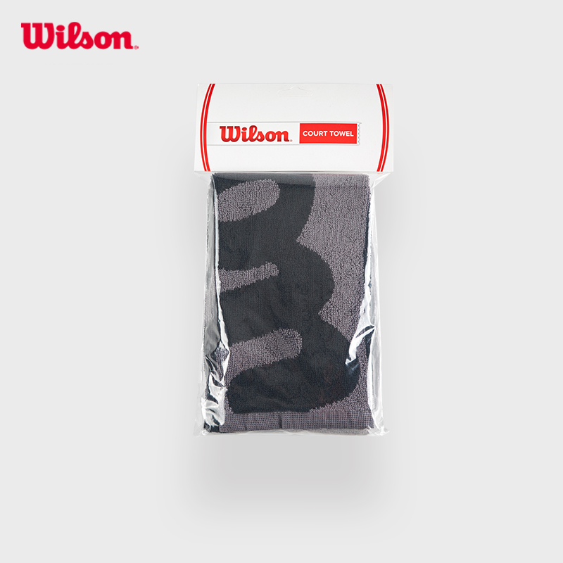 Wilson威尔胜官方2024新款大LOGO印花设计运动员定制吸湿吸汗毛巾 运动/瑜伽/健身/球迷用品 更多网球配件 原图主图