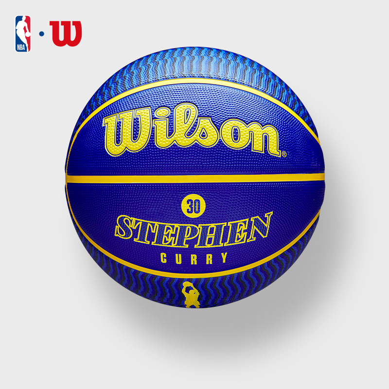 Wilson威尔胜官方NBA系列球员球库里詹姆斯户外标准7号橡胶篮球