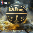 Wilson威尔胜官方NBA联名奖杯黑金训练PU室内外通用7号篮球礼盒