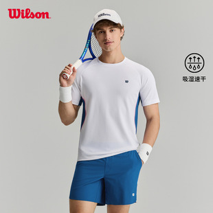吸湿速干透气网球运动短袖 男士 T恤 新款 Wilson威尔胜官方26年夏季