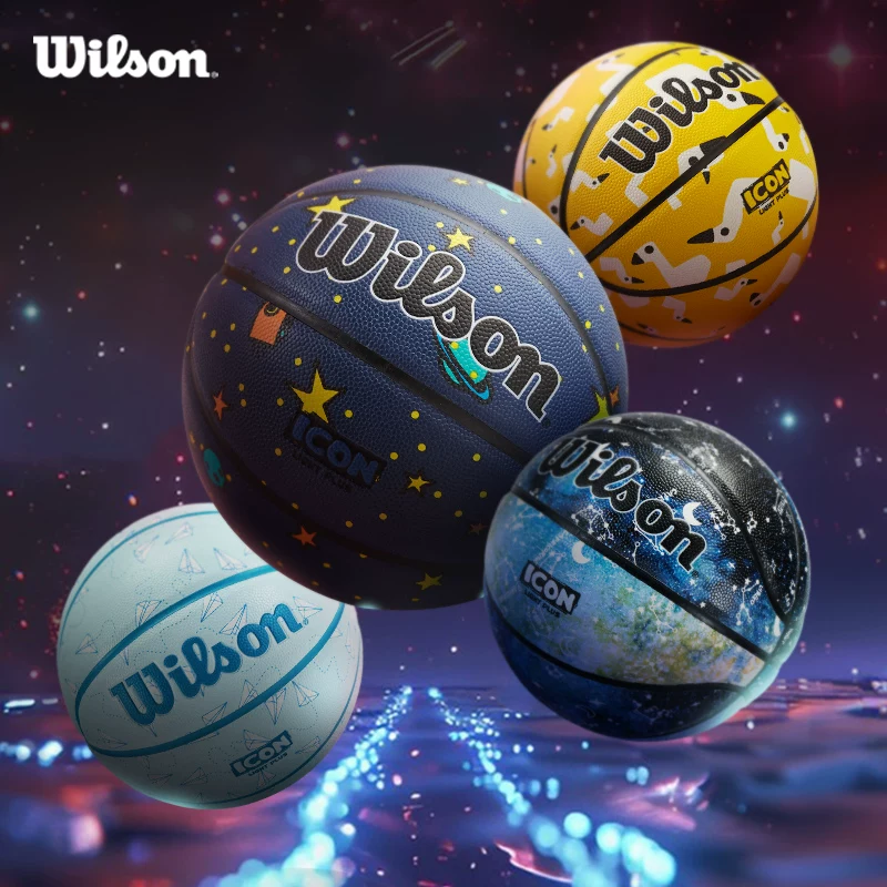 Официальный детский баскетбол Wilson Jr.NBA цветной основной школы для тренировки в помещении и на улице универсальный размер №4 №5