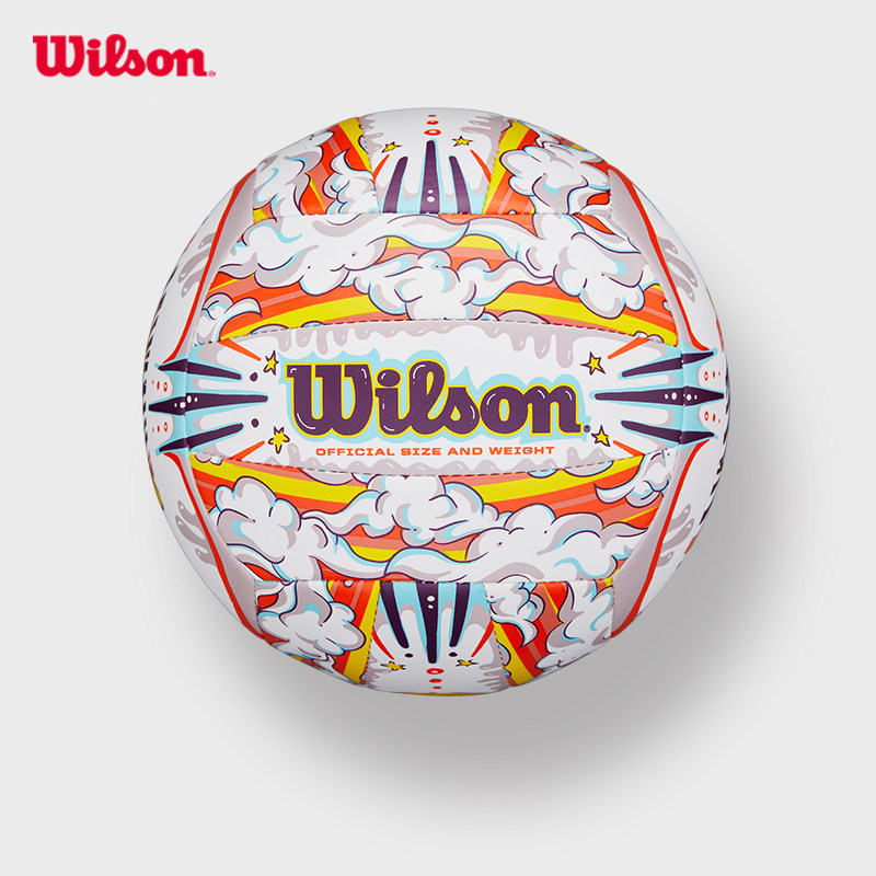 Wilson威尔胜官方创意潮流艺术涂鸦设计机缝结构耐用5号室外排球