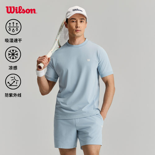 Wilson男士网球运动短袖T