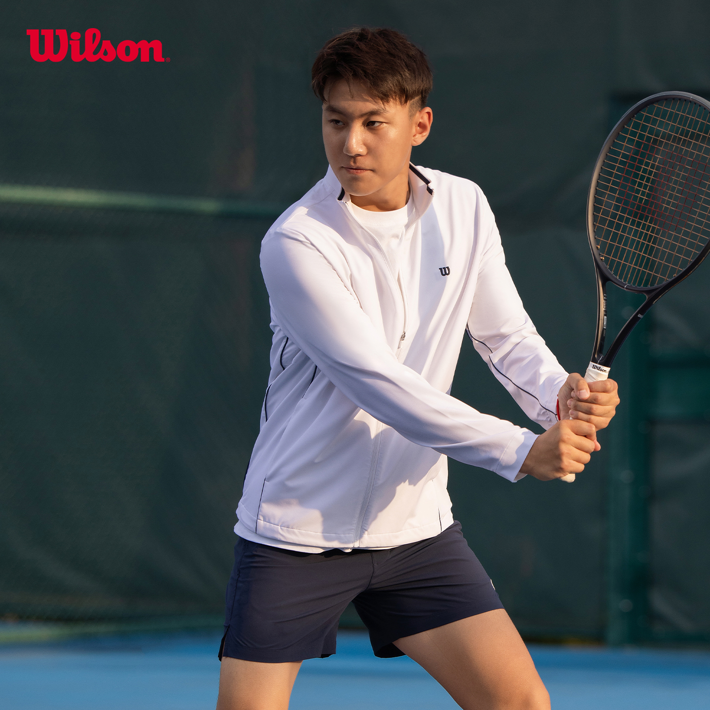 Wilson威尔胜弹力冲孔梭织外套