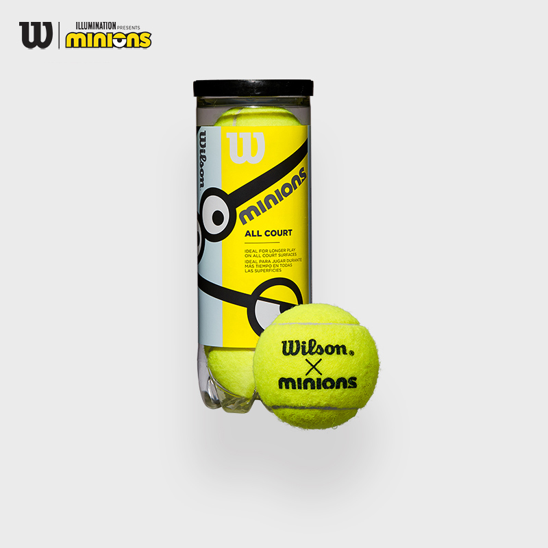 Wilson威尔胜小黄人联名网球青少年儿童训练卡通网球3只组合装 运动/瑜伽/健身/球迷用品 网球 原图主图