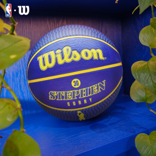 Wilson威尔胜官方NBA系列球员库里收藏户外标准7号橡胶篮球