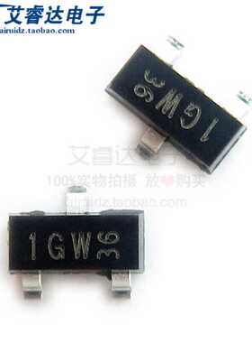 全新NXP原装 BC847C BC847C,215 丝印1GW 贴片SOT23-3 三极管10个