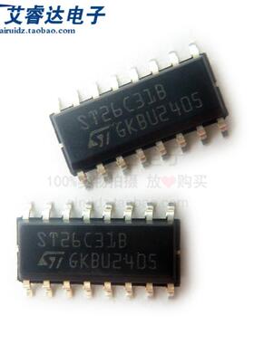 全新原装 ST26C31BDR 丝印ST26C31B SOIC16 四路三态差分线驱动器