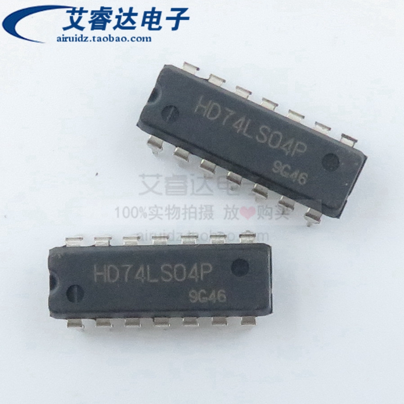 全新原装正品 HD74LS04P 六反相器芯片 直插 DIP-14