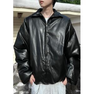 美式PU皮立领短款棉服男加厚保暖棉衣外套冬季CLEANFIT A230/P128图片