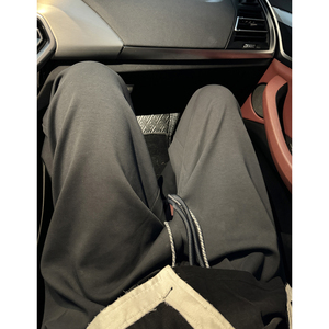 卫裤长裤男秋冬新款裤子系带百搭垂感直筒潮牌  D589/P60图片