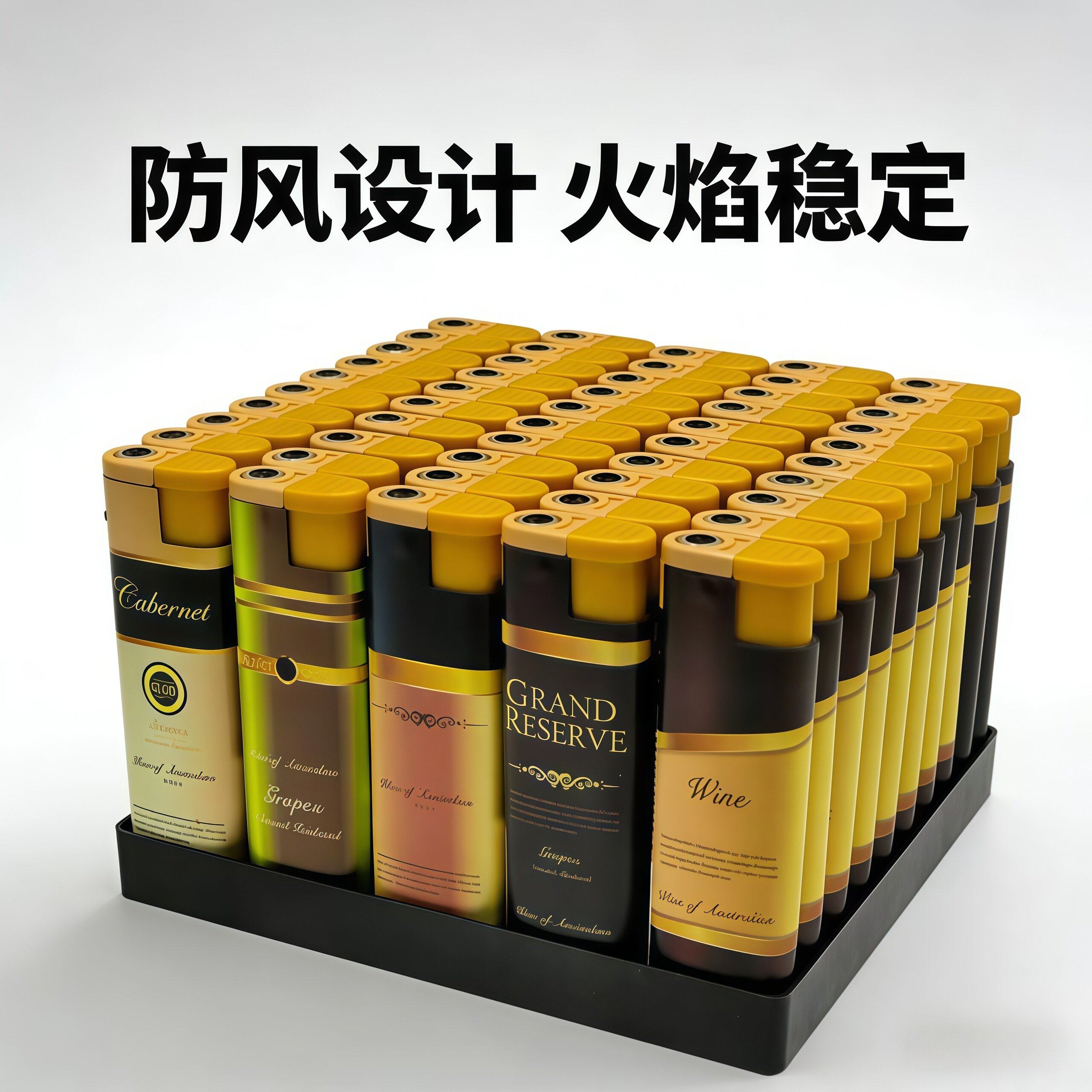 创意一次性防风打火机50支装安全防爆耐用商超点火点烟批发零售