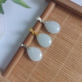 新款 玉吊坠水滴平安转运玉项坠女 上新天然玉石高贵气质精致百搭款