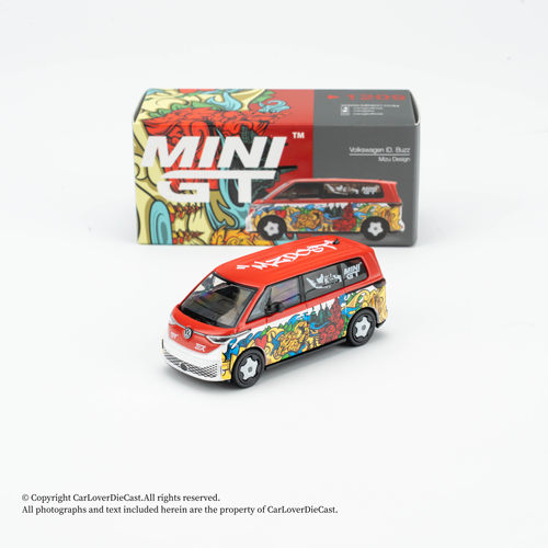 1/64 MINIGT 大众 ID.Buzz 花车红顶 合金模型 MGT1209