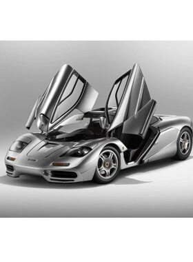 LCD 1/18 迈凯伦MF1 银色 合金全开模型