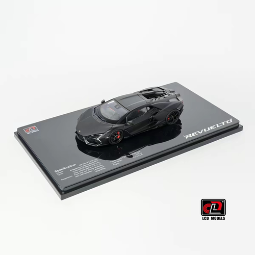 LCD 1/43 兰博基尼 Revuelto 新大牛 磨砂黑 合金汽车全开模型