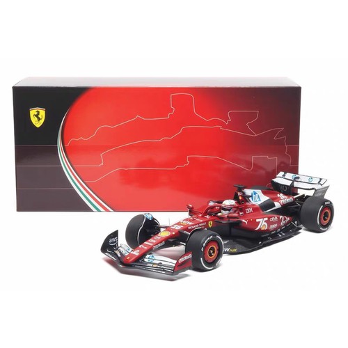 1/18 BBR 法拉利SF25 摩纳哥25年 F1勒克莱尔#16 合金封闭模型