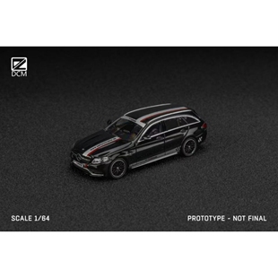 DCM 奔驰C63SAMG旅行版 合金封闭模型 黑车身银色拉花 预售