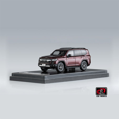 1/64 LCD丰田陆巡LC300 GR款 红色 合金封闭模型