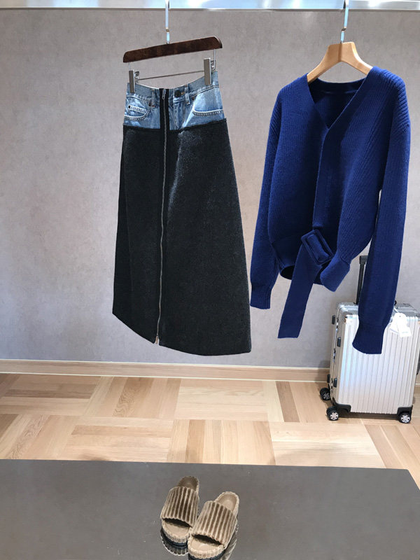 A small minority BI powder~Genius Trend designer Two kinds style Different cowboy Mosaic Half skirt Only exclamationin the Women's clothing/Boutique , Skirts  category - from Buy2taobao.com to provide professional Taobao agent buy service