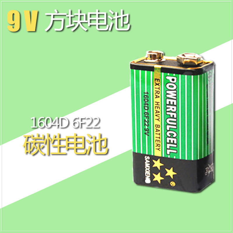 9V电池6F22/1604D纽扣体温枪万能表遥控器报警器话筒麦克
