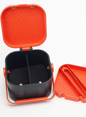 红虫盒蚯蚓盒子多功能红虫活饵渔具盒透气保湿防虫跑精品鱼具用品