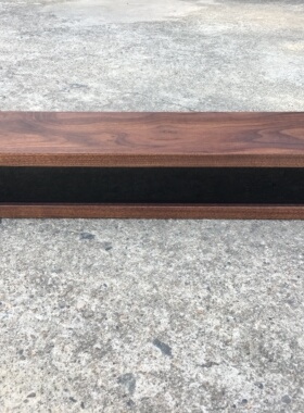 定制黑胡桃壁挂电视柜电线收纳盒路由器插座红橡木遮挡WIFI集线盒