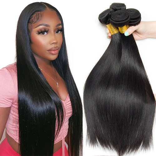 human hair bundles extensions 9A Brazilian hair 全真人发100g