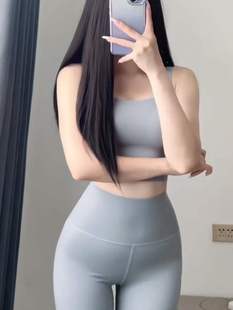 紧身瑜伽服舞蹈背心式 提臀运动健身连体衣吊带露背一体连身裤