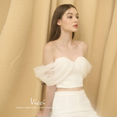 套装 泰国潮牌修身 裤 西装 女 超仙温柔风网纱抹胸上衣白色休闲阔腿裤