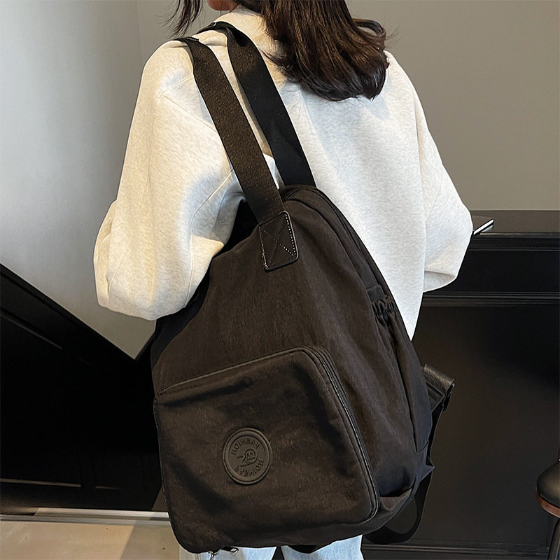 2026质量好多功能女式手提单肩双肩背14寸电脑文件通勤旅游折叠包