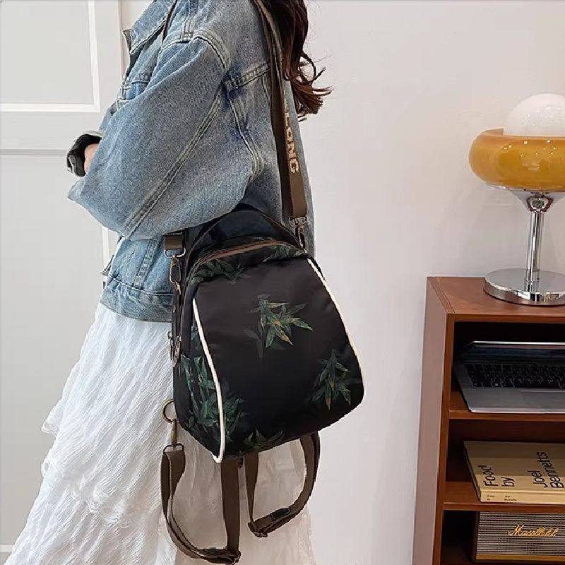 2025好看贝壳包轻防泼水尼龙布料三用女手提单肩双肩手机证件小包