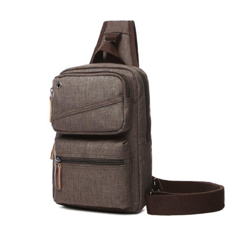 2026防泼水布料男斜挎胸包9.7寸IPAD伞单肩后背耳机孔旅游方形包,箱包皮具/热销女包/男包,胸包,淘宝优惠券,粉丝福利购,淘宝优惠卷