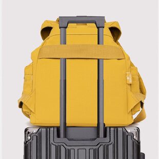 2026翻盖抽绳水桶包布艺防泼水女游玩减负插带双肩背平板杂志小包