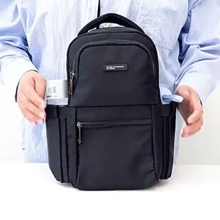 金派迪潮牌男大容量斜挎胸包双侧水杯伞插位单肩后背9.7寸平板包