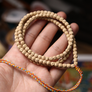 子鱼居 藏区柏香籽手串念珠红皮黄皮百香籽天然菩提子108颗