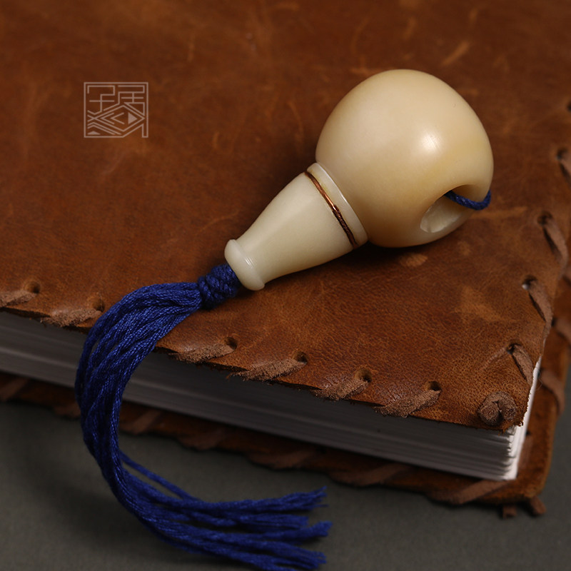 子鱼居 天然驼骨大尺寸佛头三通手工型复刻老型大金刚核桃串配件