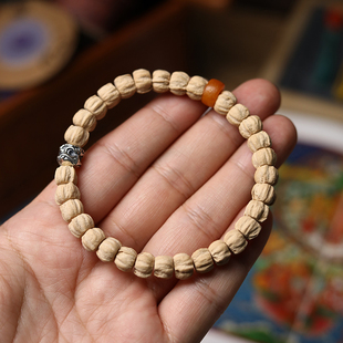 子鱼居 藏区柏香籽手串手捻儿原皮原色天然百香籽菩提子文玩念珠