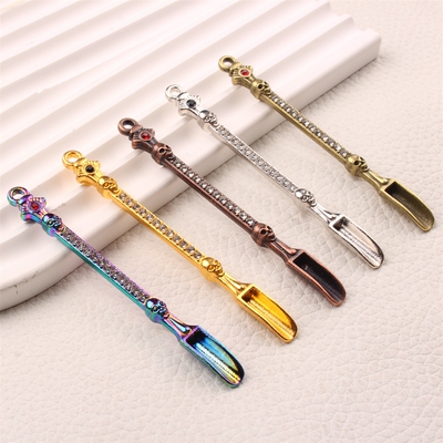 新款迷你镶钻烟铲钥匙扣配件