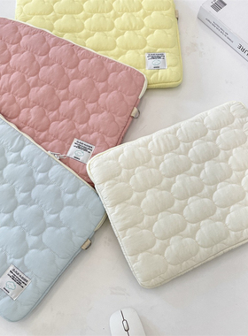 韩国可爱云朵刺绣ipad平板电脑包11/13/15寸笔记本收纳包