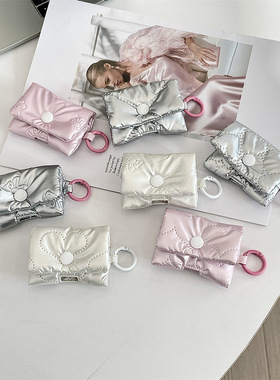 韩系ins蝴蝶结包包适用于苹果耳机壳收纳袋airpods保护套