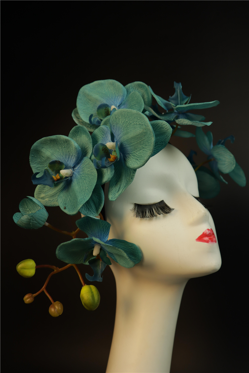 花仙子摄影楼写真头饰舞台表演出头花森系花朵女神配饰个性发饰